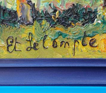 OntlOntluikende appelbloesem, lente 1977 – Oil on canvas – Etienne Le Compteuikende appelbloesem, lente 1977