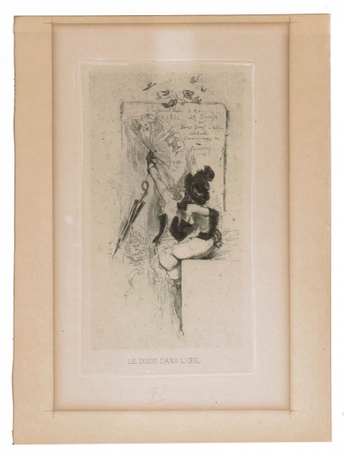 Félicien Rops met een heliogravure