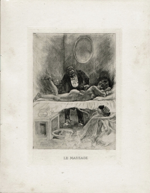 Félicien Rops met een heliogravure uit 1908