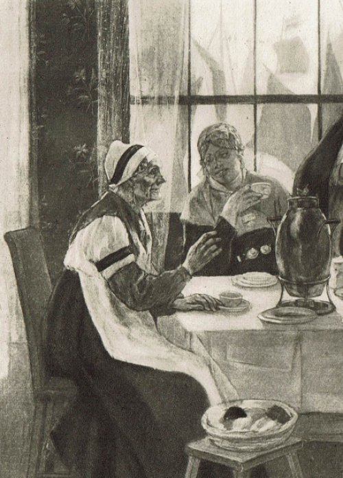 Heliogravure Le scandale Exteens 1104