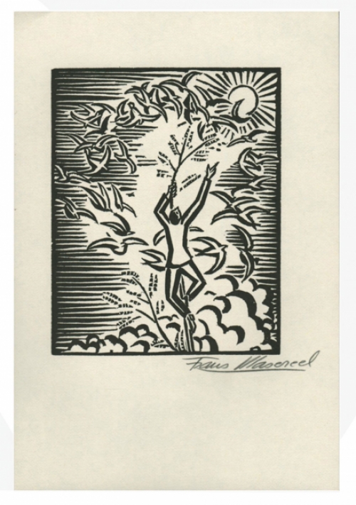 Houtsnede van de  Belgische graticus Frans Masereel kopen