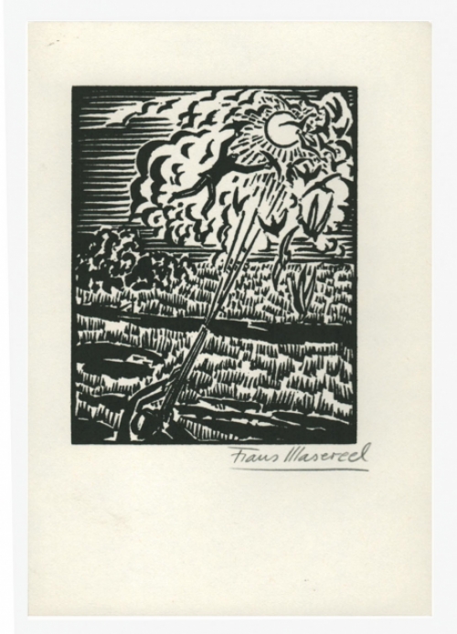 Houtsnede van de  Belgische graticus Frans Masereel kopen