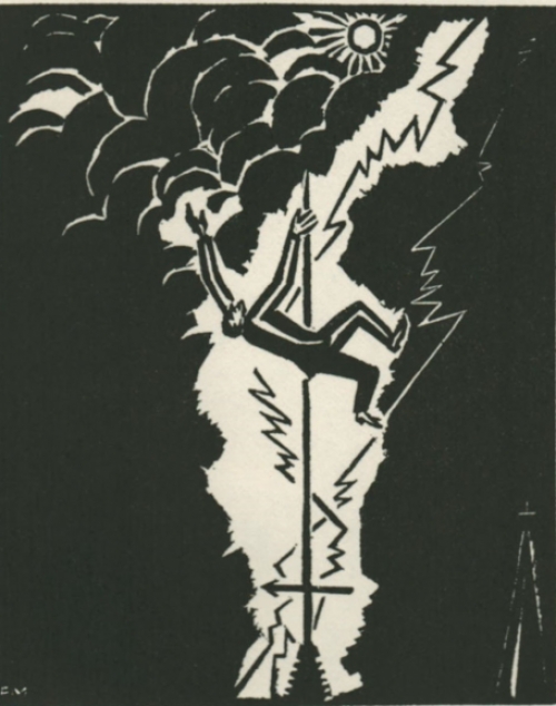 Houtdruk van Frans Masereel uit le soleil