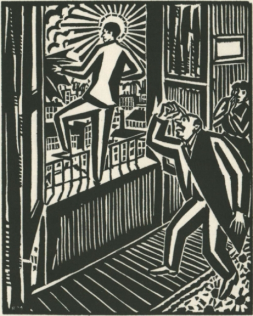 Houtdruk van Frans Masereel uit le soleil