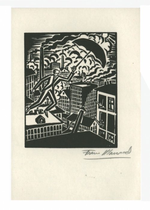 Houtsnede van Belgische kunstenaar Frans Masereel kopen nr 43