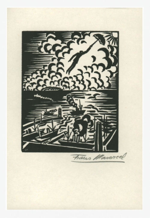 Houtsnede van Belgische kunstenaar Frans Masereel kopen nr 43
