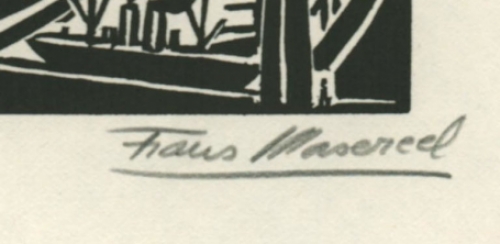 Woodcut van F. Masereel