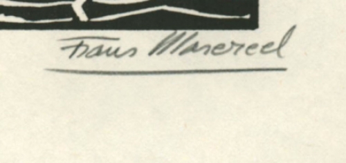 Woodcut van F. Masereel uit Le Soleil