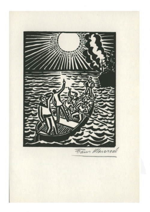 Houtsnede van Belgische kunstenaar Frans Masereel kopen