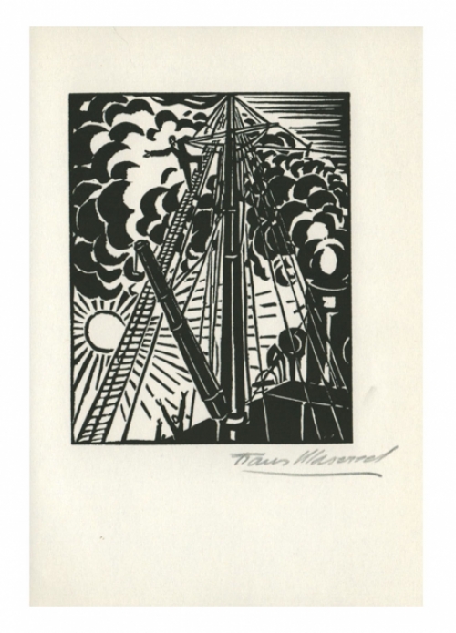 Houtsnede van Belgische kunstenaar Frans Masereel kopen