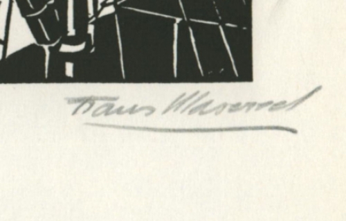 Woodcut van F. Masereel uit Le Soleil nr 46