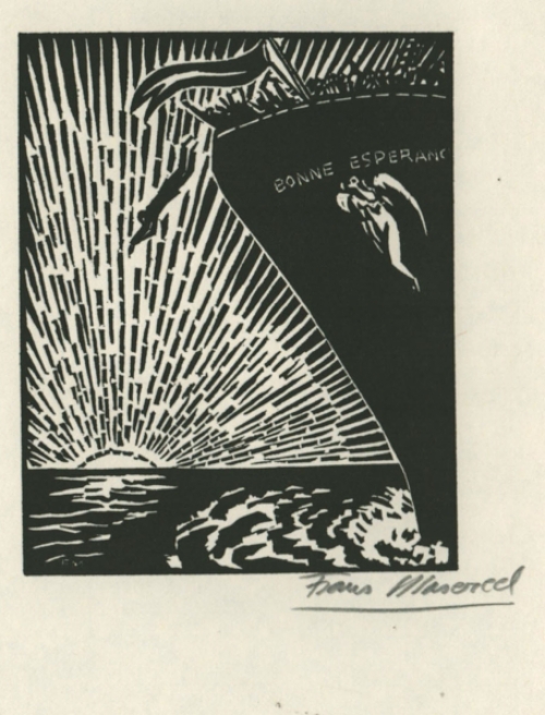 Woodcut by Belgian artist Frans Masereel Le Soleil