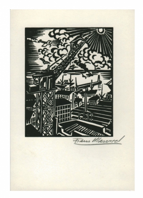Houtsnede uit Le Soleil van Belgische kunstenaar Frans Masereel kopen