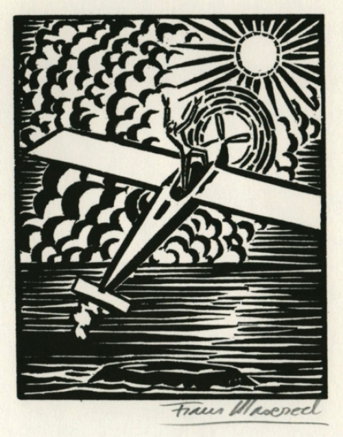Woodcut by Belgian artist Frans Masereel Le Soleil