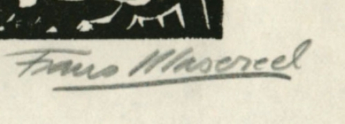 Woodcut van F. Masereel uit Le Soleil nr 48