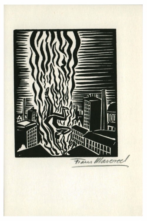 Houtsnede uit Le Soleil van Belgische kunstenaar Frans Masereel kopen