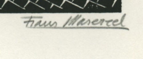 Gravure sur bois signée Á  la main par l'artiste belge Frans Masereel d'après Le soleil de 1919