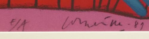 Originele getekende Litho van Corneille