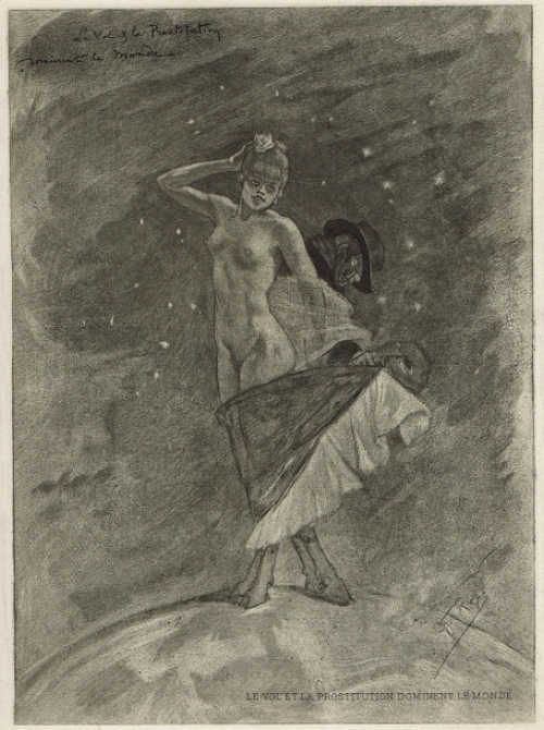 Félicien Rops met een heliogravure