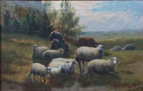 Kunstwerkje van de Belgische kunstenaar Jef Louis Van Leemputten kopen