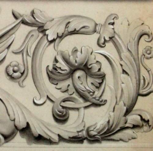 Tkening van een leeuw uit 1889