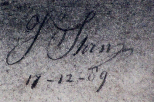 Mythische leeuw met lauwerkrans 1889
