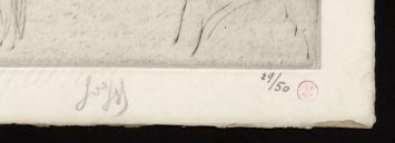 Red stamp of the publisher, Gustave Pellet