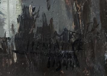 Olieverfschilderij van de Waalse schilder Joseph Lemaire