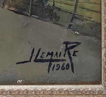 Olieverfschilderij van de Waalse schilder Joseph Lemaire