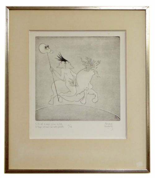 Grafisch werk van de Belgische kunstenaar Fernand Lenaerts