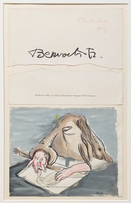 Belgische graficus Fred Bervoets met lithografieën