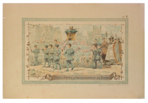 Litho van de Belgische kunstenaar Leo De Pape