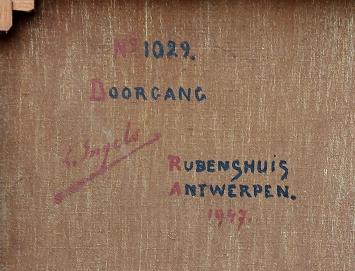 Doorgang Rubenshuis Antwerpen 1947