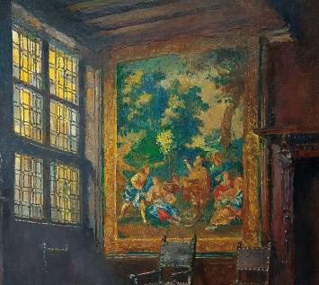 Schilderij van de Antwerpse schilder Leo Engels