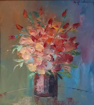 Stilleven op paneel van Leo Jordaens kopen