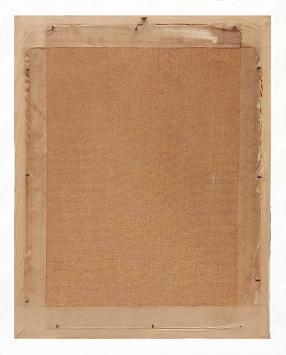 Landschapsschilderij met bomen, hoeve en een riviertje