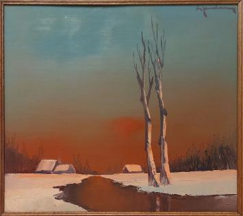 Schilderij op paneel van Leo Jordaens