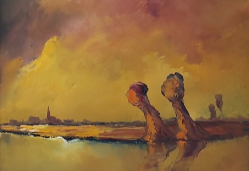 Leo Jordaens met een landschapszicht