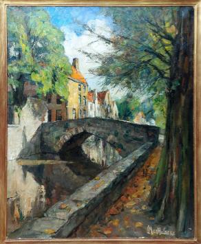 Brugs schilderij van Leo Mechelaere kopen