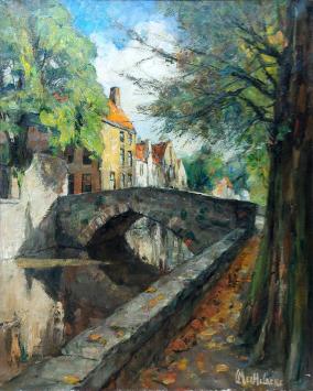 Schilderij door de Belgische kunstenaar Leo Mechelaere