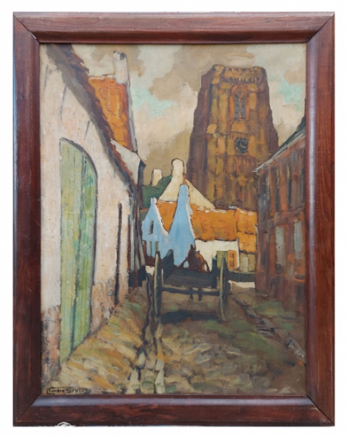 Schilderij van de Belgische kunstschilder Leo Vandersmissen