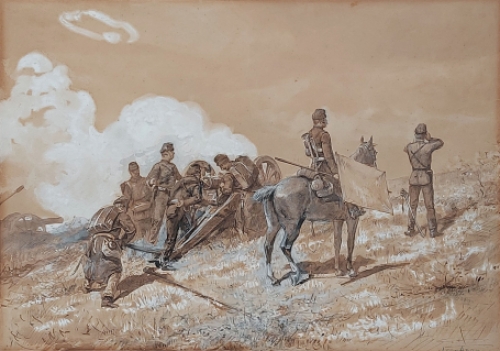 Kunstwerk van Léon Abry, Belgische kunstenaar