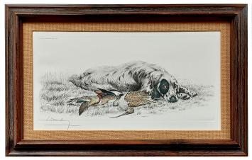 Litho van de Franse kunstenaar Léon Danchin