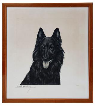 Litho van de Franse kunstenaar Léon Danchin