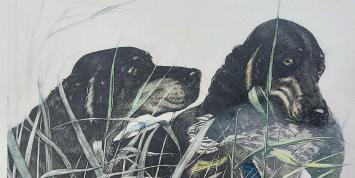 Litho van Léon Danchin in origineel kader