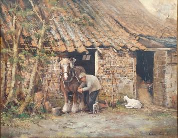 Belgische kunstschilder Leon Engelen