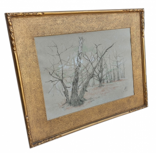 Opgehoogde tekening, opgedragen aan August Vermeylen – Leo Engels – 1925