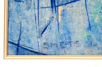 Blauw groene abstractie