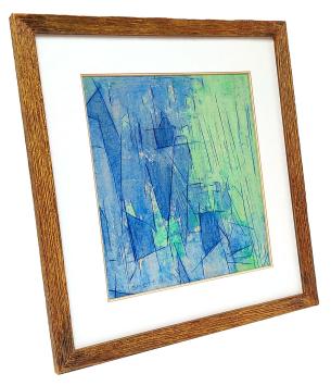 Blauw groene abstractie
