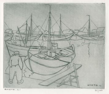 Een gesigneerde gravure van Léon Smets kopen